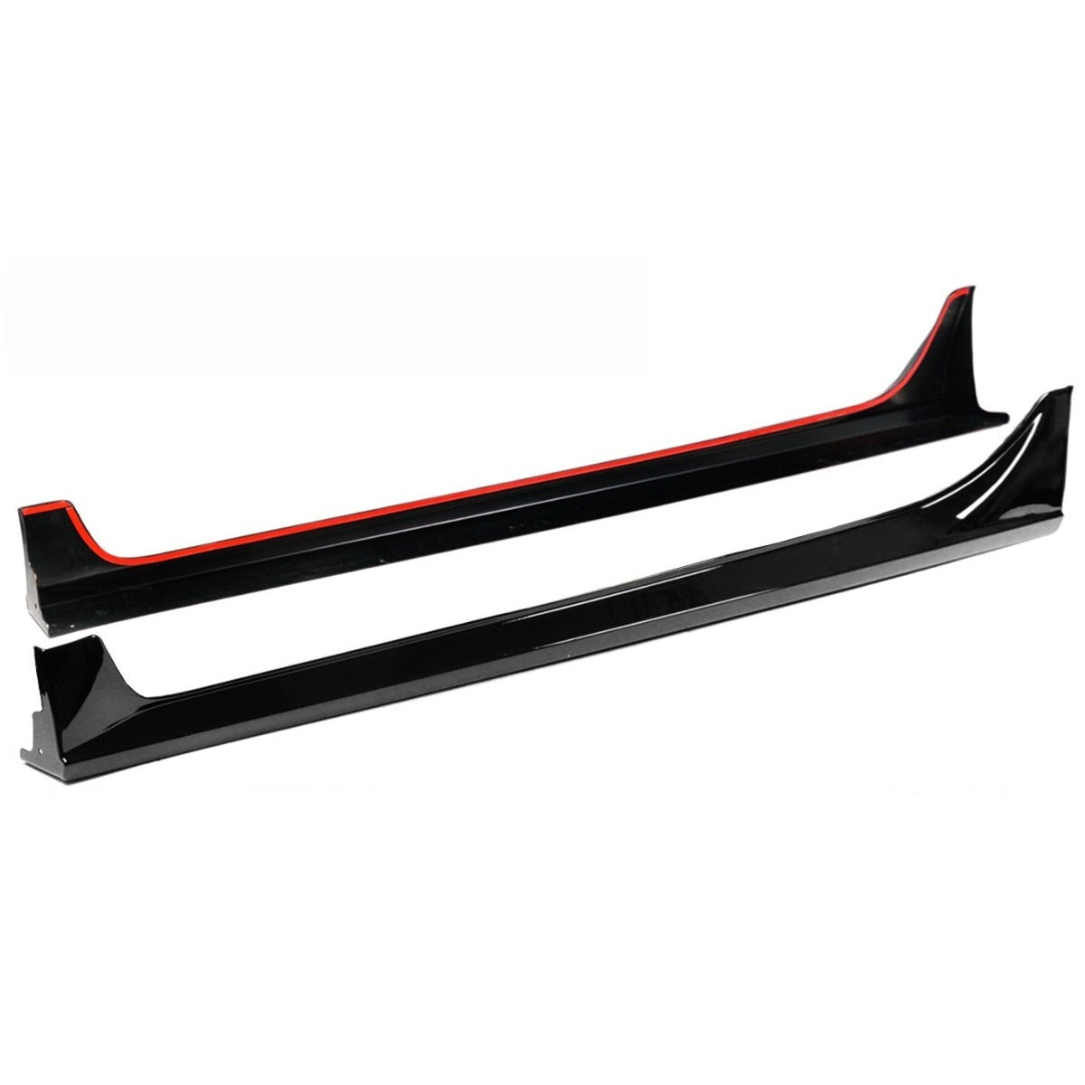 Pair of gloss black Mugen style side skirt extensions for Honda Civic Type-R FL5 (4)