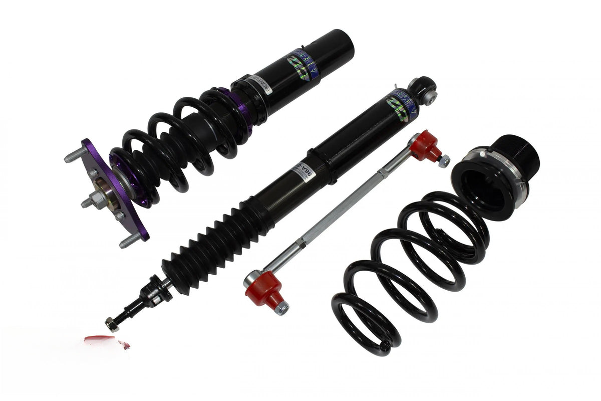 D2 Racing RS coilover suspension kit installed on Honda