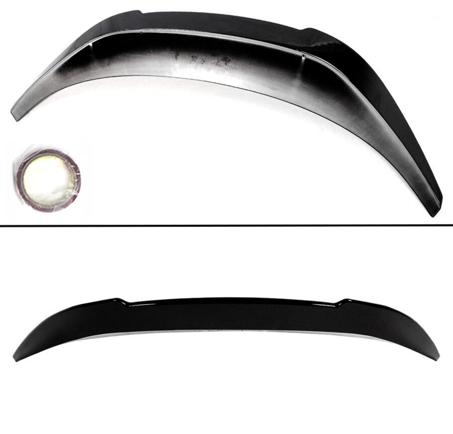 Gloss black V-style trunk spoiler mounted on Toyota GR86 (5)