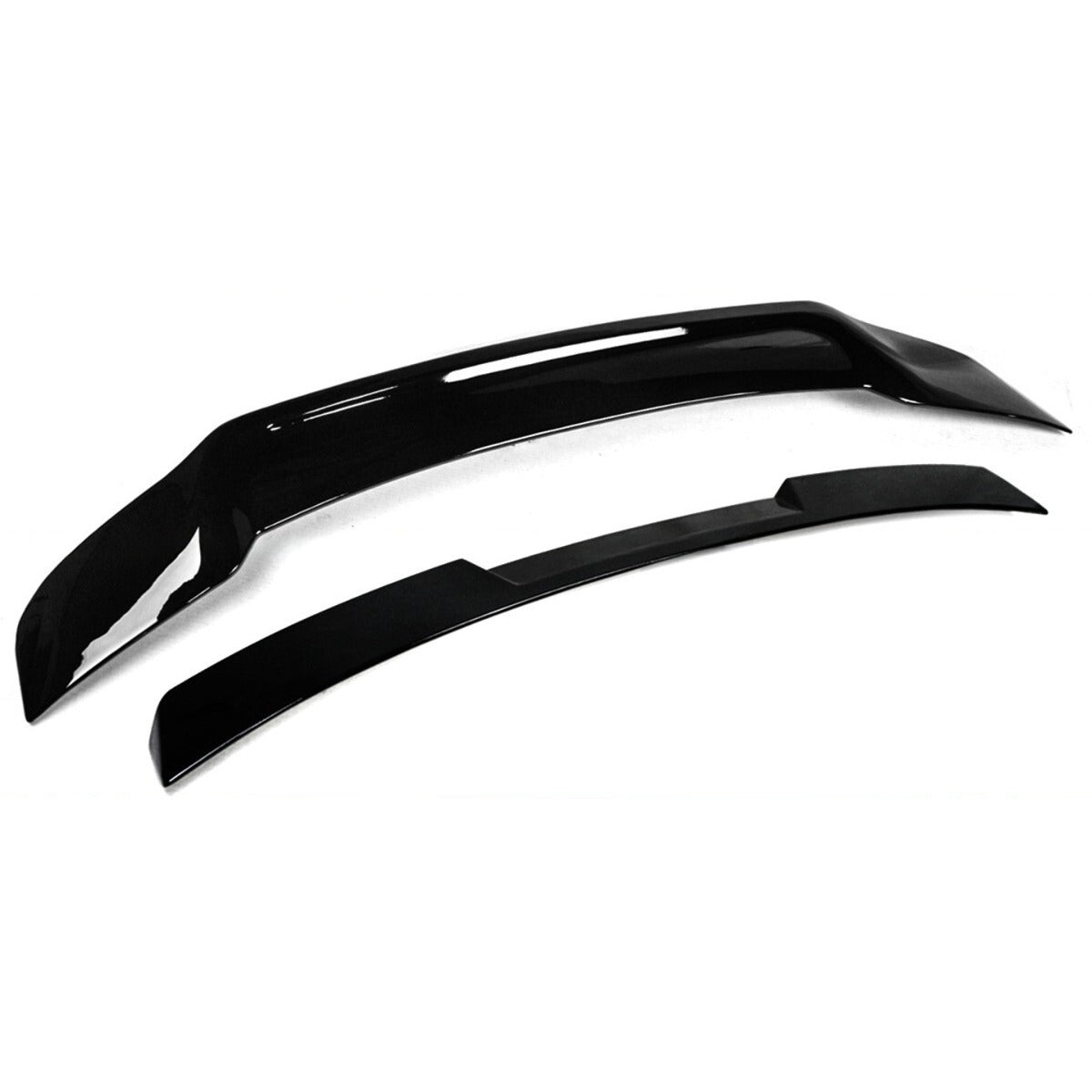 Black JDM duckbill trunk spoiler and roof spoiler mounted on 2023-2026 Honda Accord (4)
