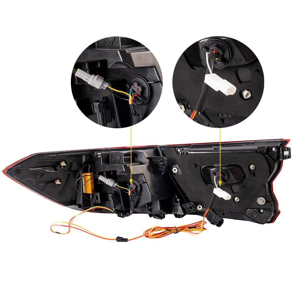 Smoked LED projector tail lights with refined finish (6)