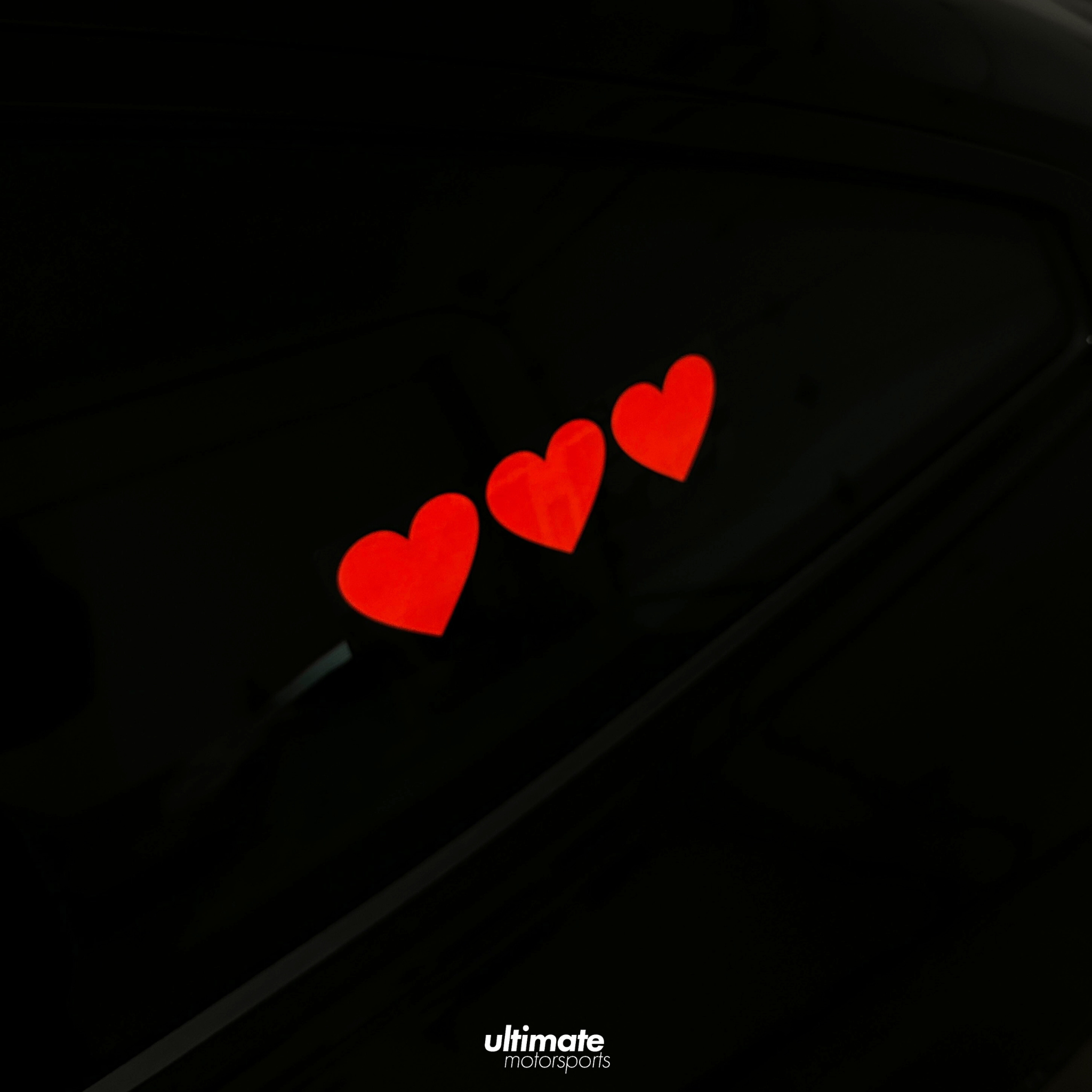 Red Led Sticker Red Heart LED Sticker – ultimatemotorsports