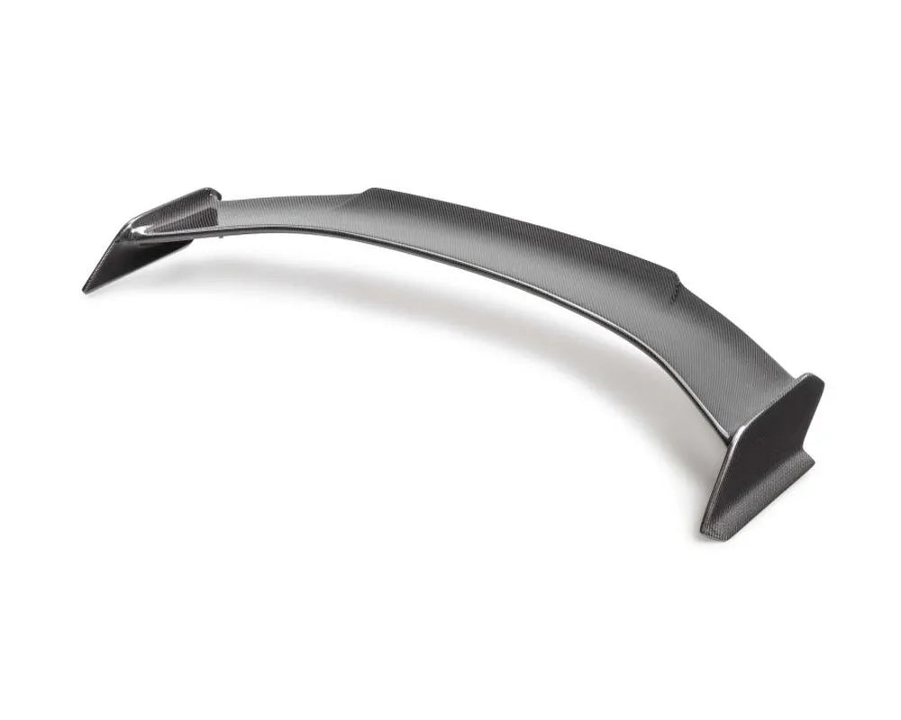 Carbon fiber rear spoiler with gloss finish mounted on 2023-2025 Honda Civic Type-R (1)