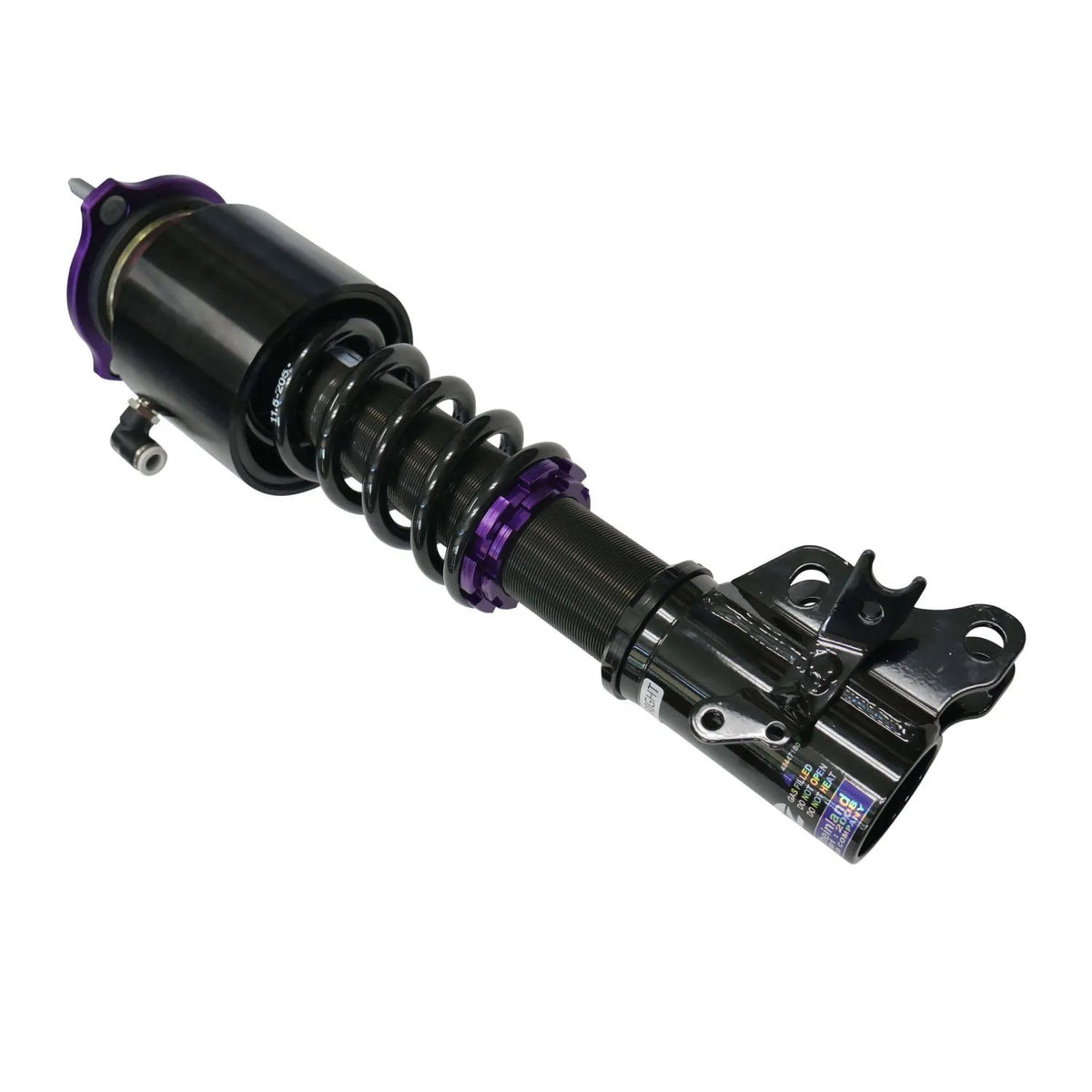 RS Coilovers with front air suspension cups mounted on Honda Civic (1)