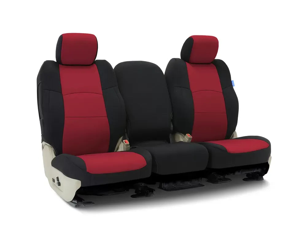 Coverking Neosupreme Custom Seat Covers Red Black [for 2016-2021 Honda Civic]