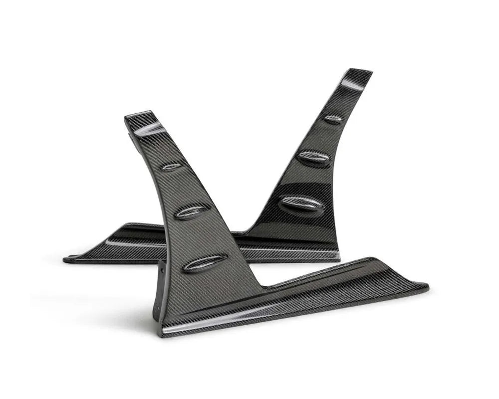 MB-Style Carbon Fiber Front Side Skirt Extensions [for 2023-2025 Honda Civic Type-R]