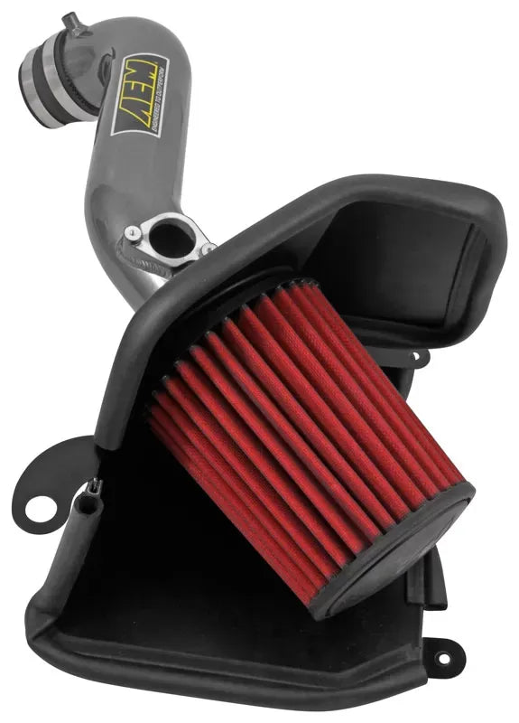 AEM cold air intake system with aluminum piping and synthetic filter