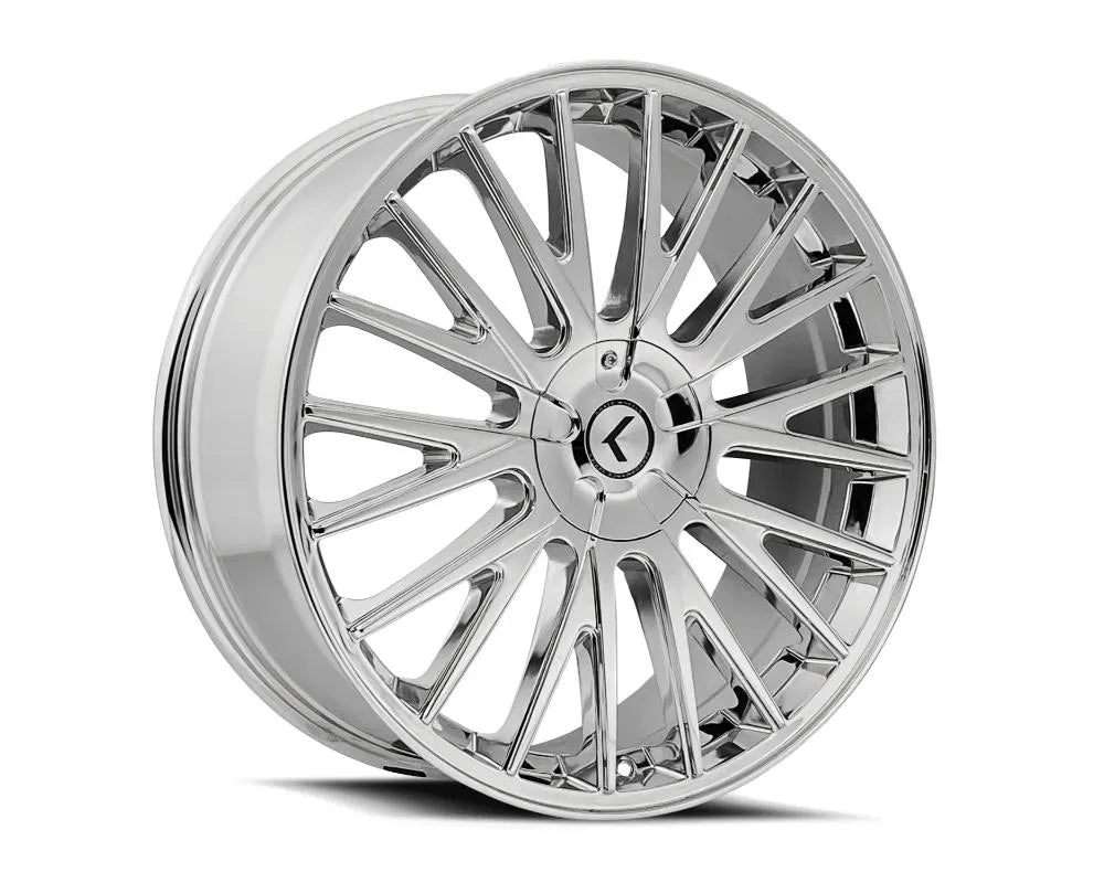 Chrome Kraze Double Down wheel, 17x8 inch, 5x108 and 5x114.3 bolt patterns (1)