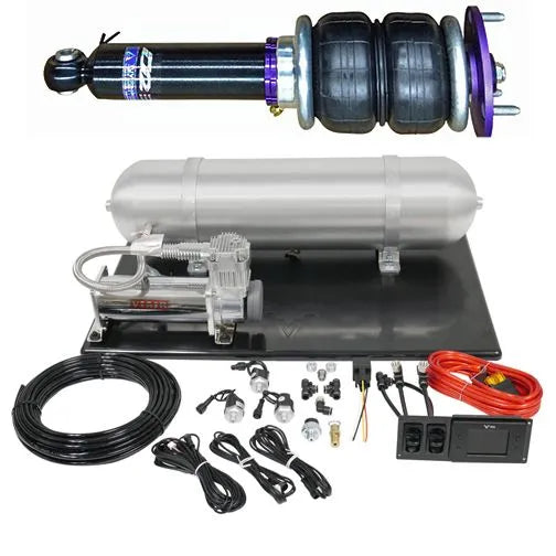 Air struts with VERA Evo Bluetooth management system mounted on Honda Civic (1)