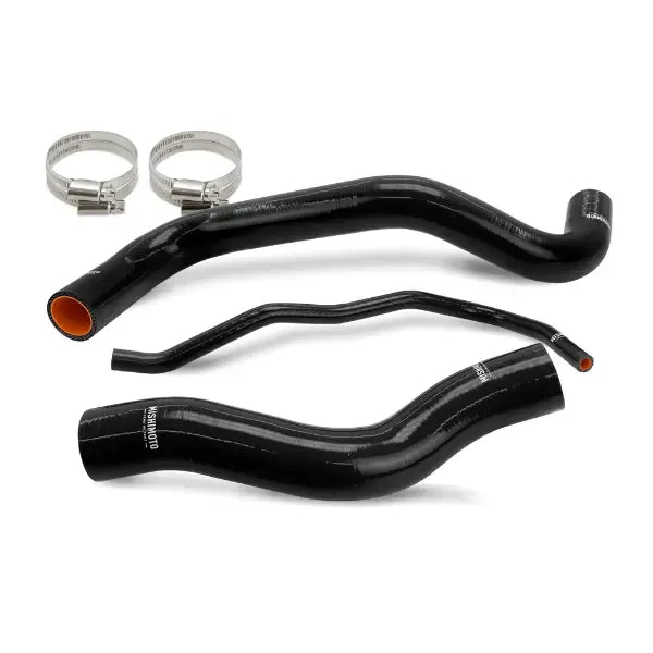 Black silicone radiator hoses with stainless steel clamps for Honda Civic and Accord (1)