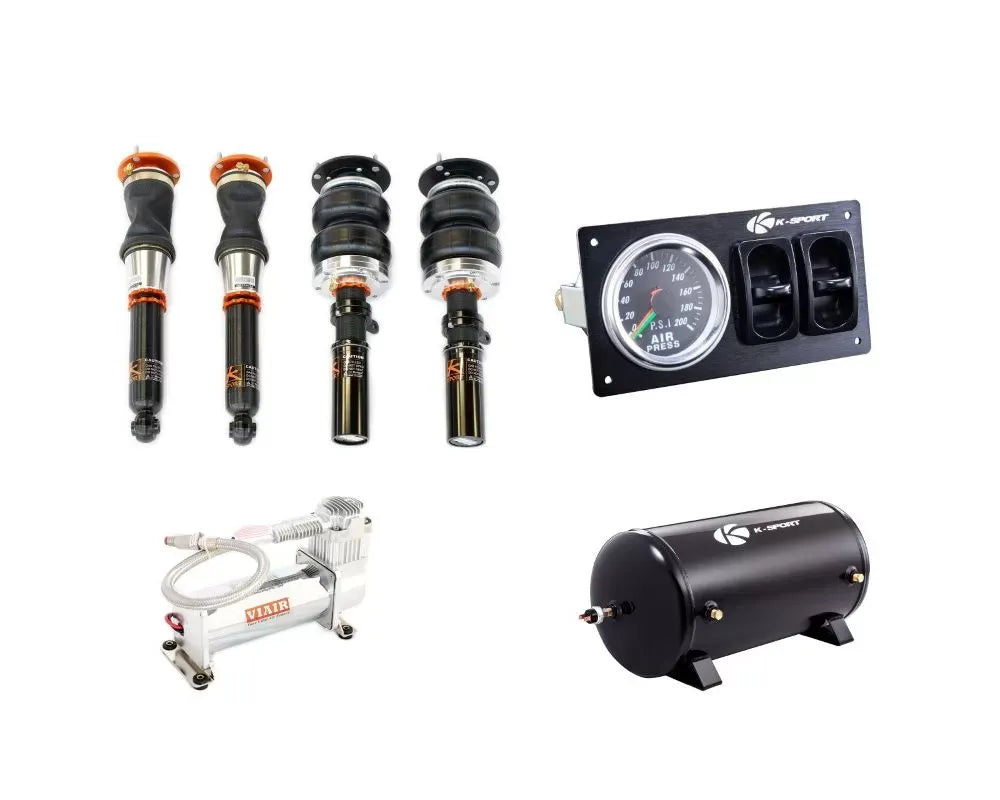 Ksport Airtech air suspension kit components for Honda Civic