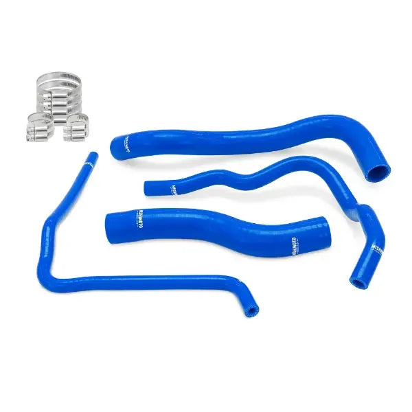 Blue silicone radiator hoses with worm gear clamps for Honda Civic Type R (1)
