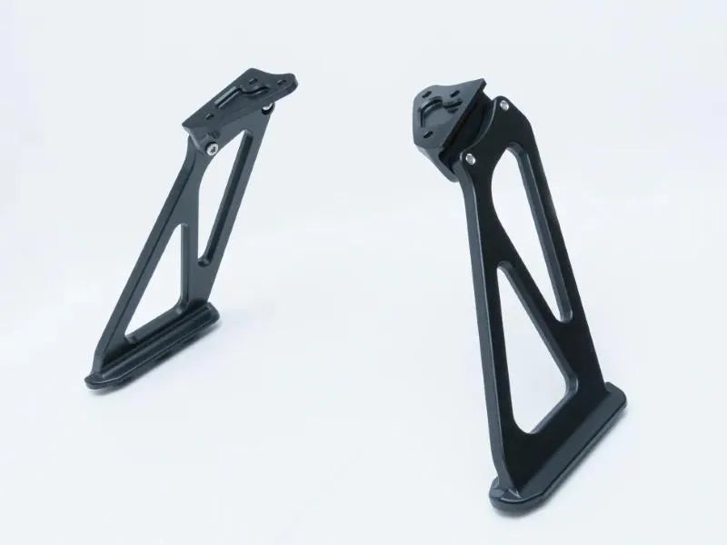 High-position rear wing bracket pair with mounting hardware for Honda Civic (1)