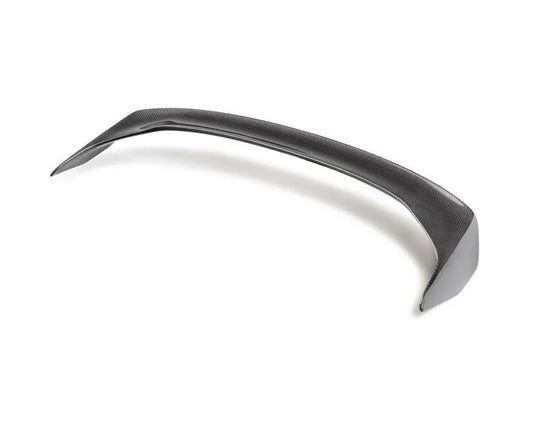 Carbon fiber rear spoiler mounted on 2023–2025 Honda Civic Type-R hatchback (1)