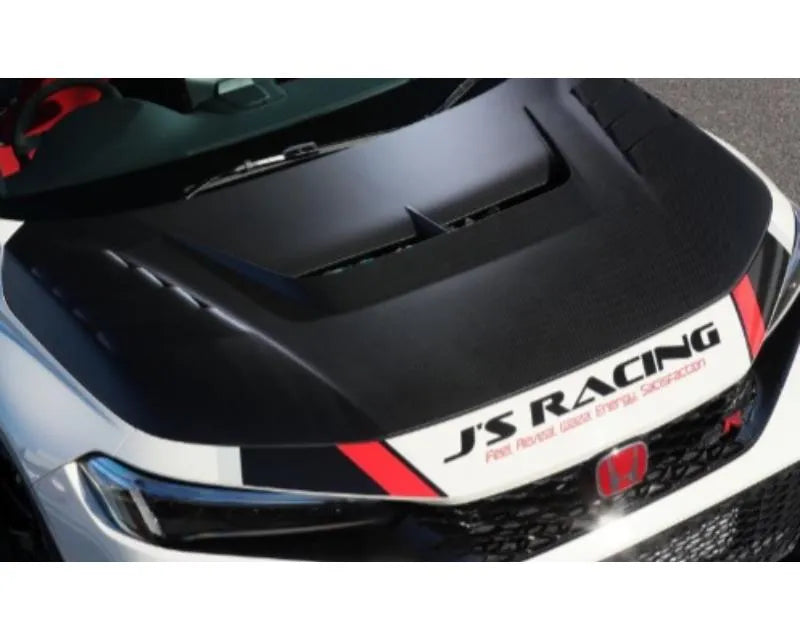 Dry carbon hood with center and dual side air ducts for 2023+ Honda Civic Type-R (2)