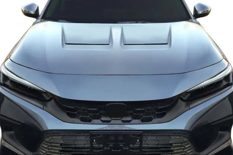 Duraflex Kumei fiberglass hood installed on 2022-2025 Honda Civic