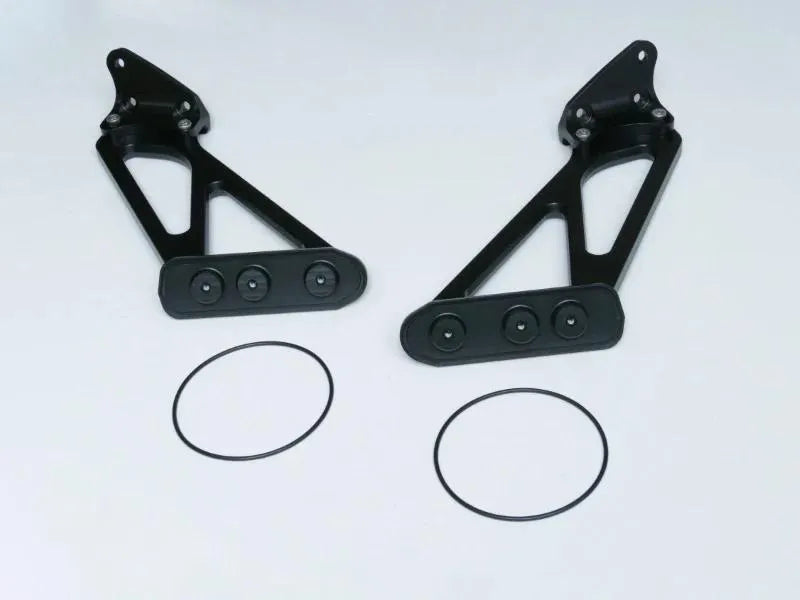 High-position rear wing bracket pair with mounting hardware for Honda Civic (2)