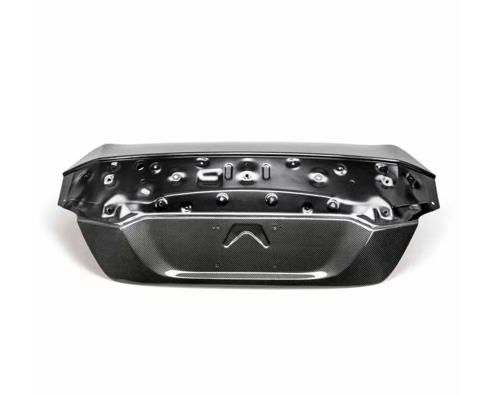 Seibon carbon fiber trunk lid with glossy finish installed on Honda Civic (2)