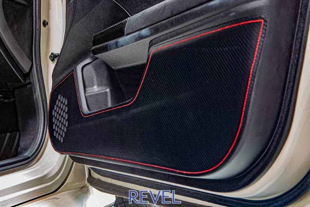 Revel GT Design Kick Panel Cover with Red Stitch [for 2018-21 Honda Civic]