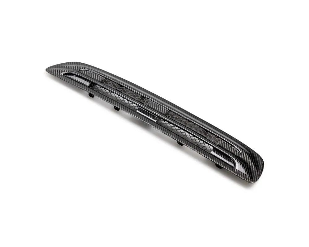 Carbon fiber hood vent with 3K twill weave pattern installed on 2023-2025 Honda Civic Type-R (2)