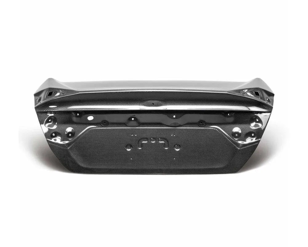 Real carbon fiber trunk lid with glossy clear coat finish for Honda Civic (2)