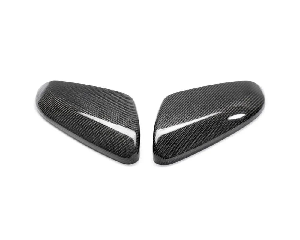 Glossy carbon fiber mirror covers installed on 2016-2021 Honda Civic (2)