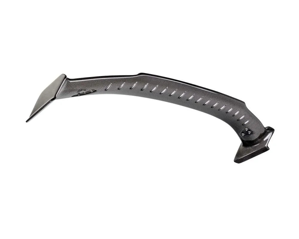 Carbon fiber rear spoiler with gloss finish mounted on 2023-2025 Honda Civic Type-R (3)