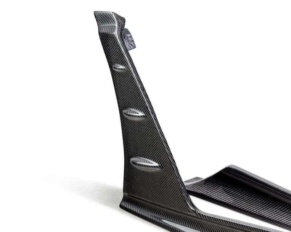 MB-Style Carbon Fiber Front Side Skirt Extensions [for 2023-2025 Honda Civic Type-R]