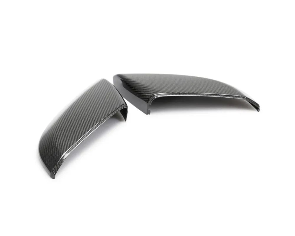 Glossy carbon fiber mirror covers installed on 2016-2021 Honda Civic (3)