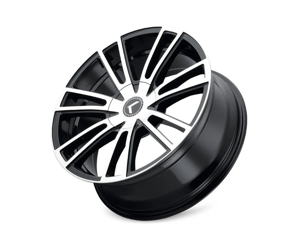 Kraze Spectra 18x8 gloss black wheel with machined finish and center cap (3)