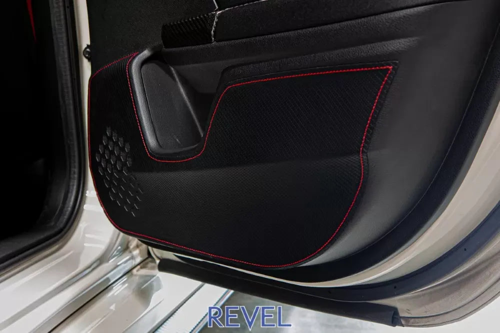 Revel GT Design Kick Panel Cover with Red Stitch [for 2018-21 Honda Civic]