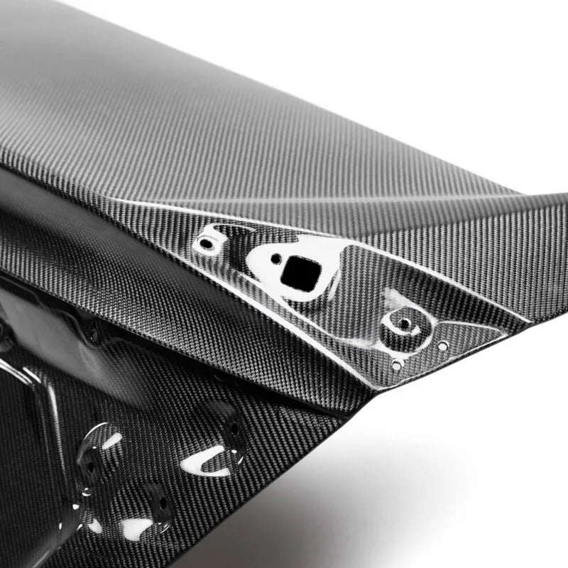 Real carbon fiber trunk lid with glossy clear coat finish for Honda Civic (3)