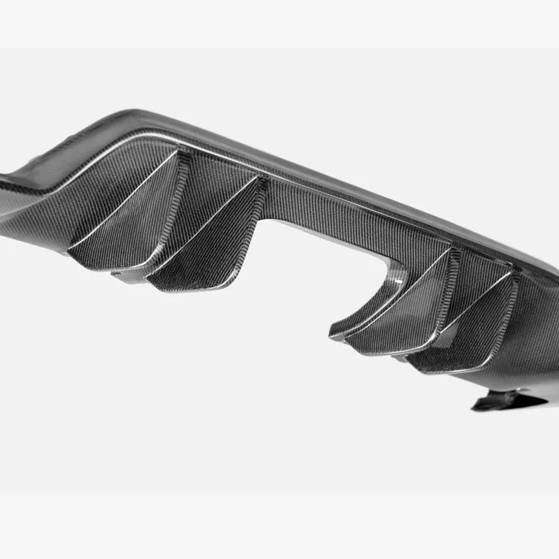Seibon MB-Style carbon fiber rear diffuser mounted on 2023-2025 Honda Civic Type-R (3)