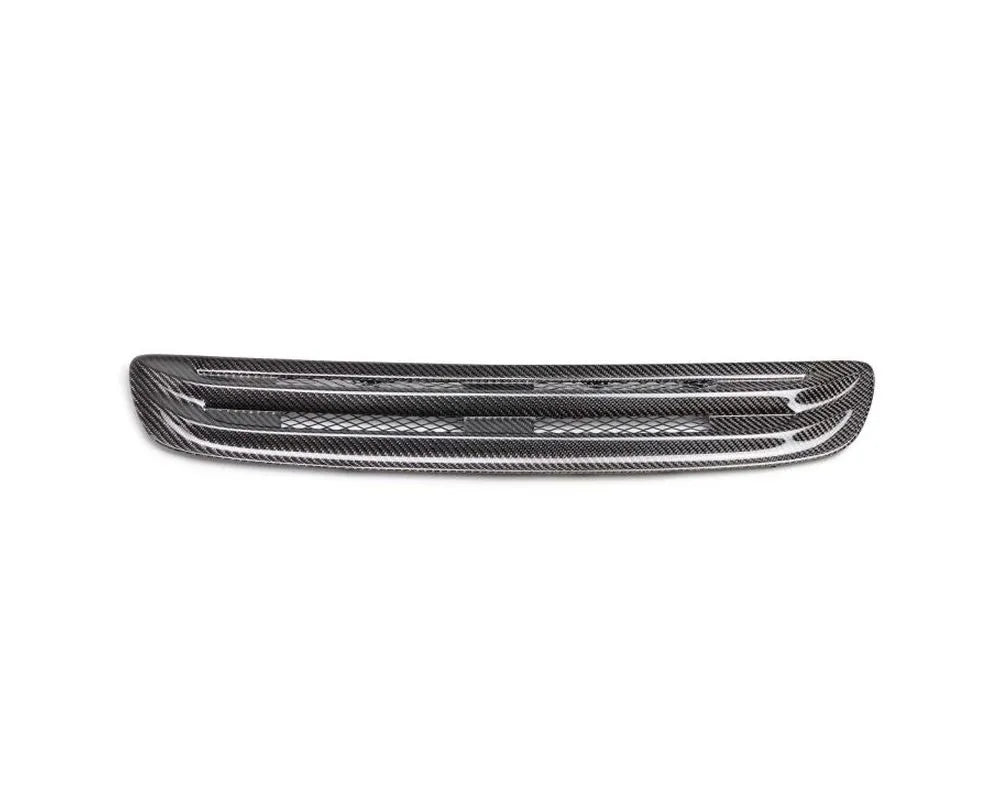 Carbon fiber hood vent with 3K twill weave pattern installed on 2023-2025 Honda Civic Type-R (3)