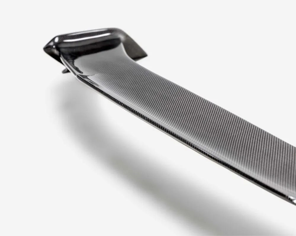 Carbon fiber rear spoiler with gloss finish mounted on 2023-2025 Honda Civic Type-R (4)