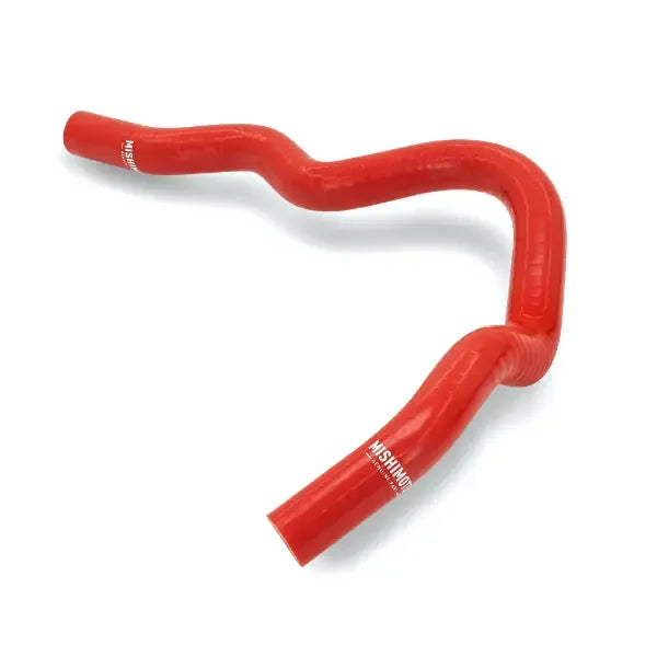 Red silicone radiator hoses with worm gear clamps for Honda Civic engine bay (4)
