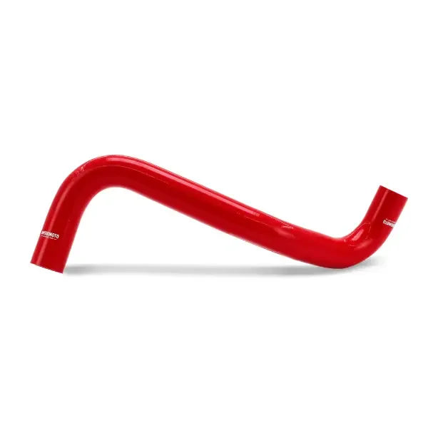 Red silicone coolant hose kit with upper and lower radiator hoses and clamps (4)