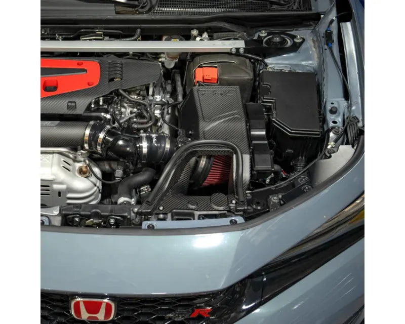 Matte carbon fiber intake system with secondary air duct for Honda Civic Type-R (4)