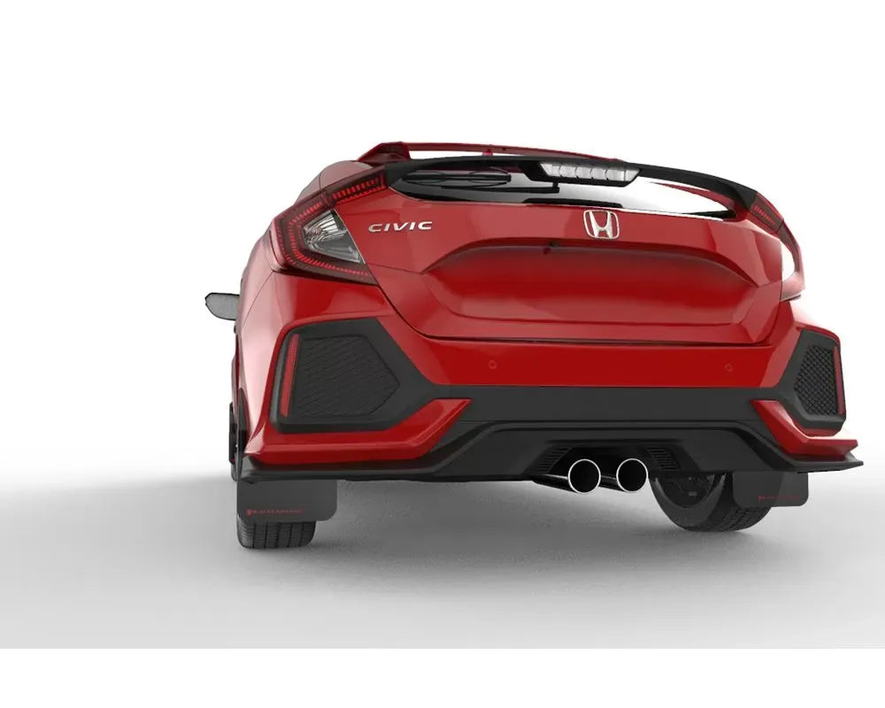Rally Armor Mud Flaps with Red Logo [for 2017-2021 Honda Civic]