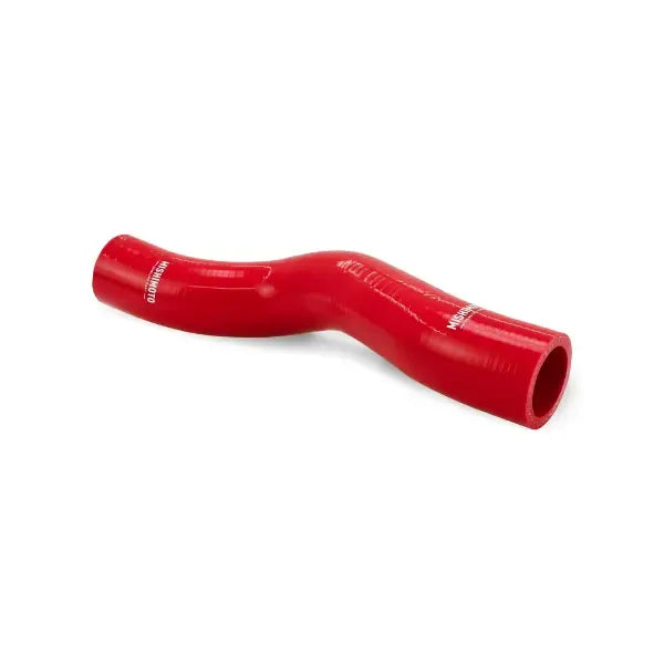 Red silicone coolant hose kit with upper and lower radiator hoses and clamps (5)