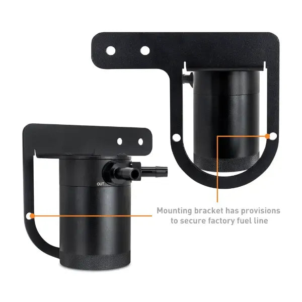 Baffled oil catch can with bronze filter and compact canister (5)