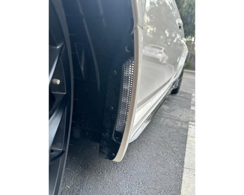 Aluminum fender rock stone guards installed on 2023+ Honda Civic Type R (7)