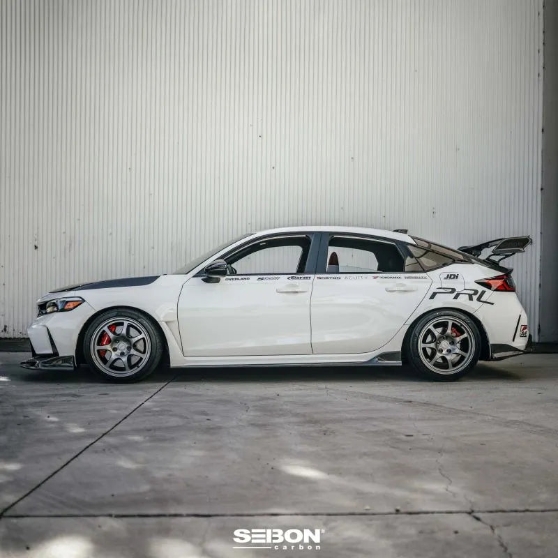 Seibon MB-Style Carbon Fiber Side Skirts [for 2023-2025 Honda Civic Type-R]