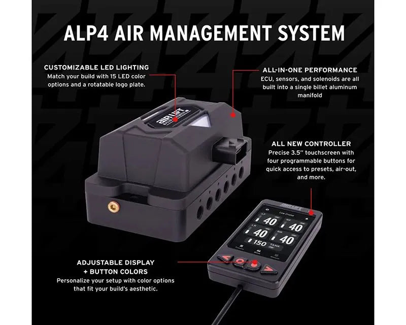 Air Lift Performance 1/4" Air Line ALP4 Air Management Upgrade Kit