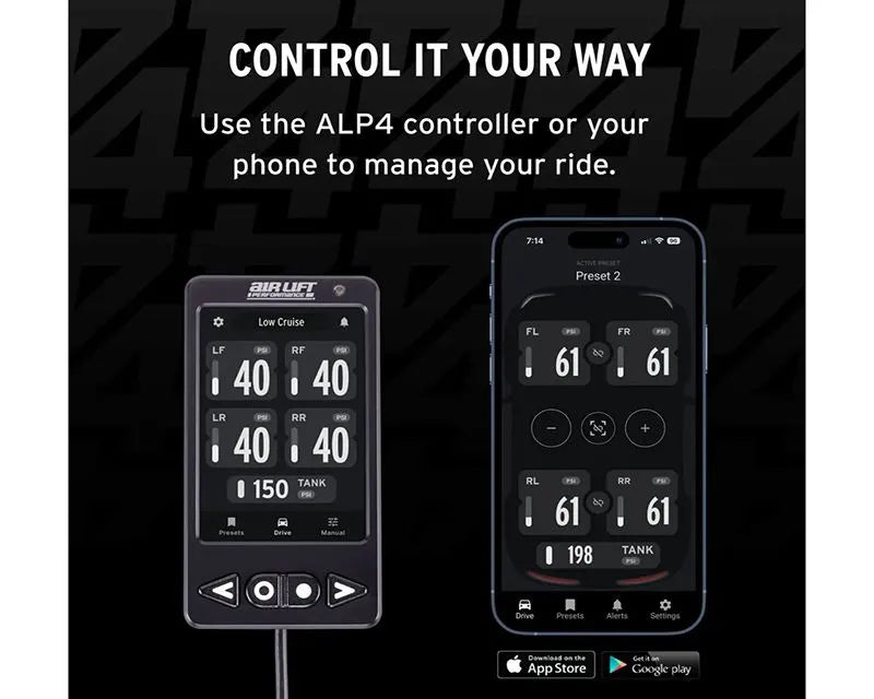 Air Lift Performance 3/8" Air Line ALP4 Air Management Upgrade Kit