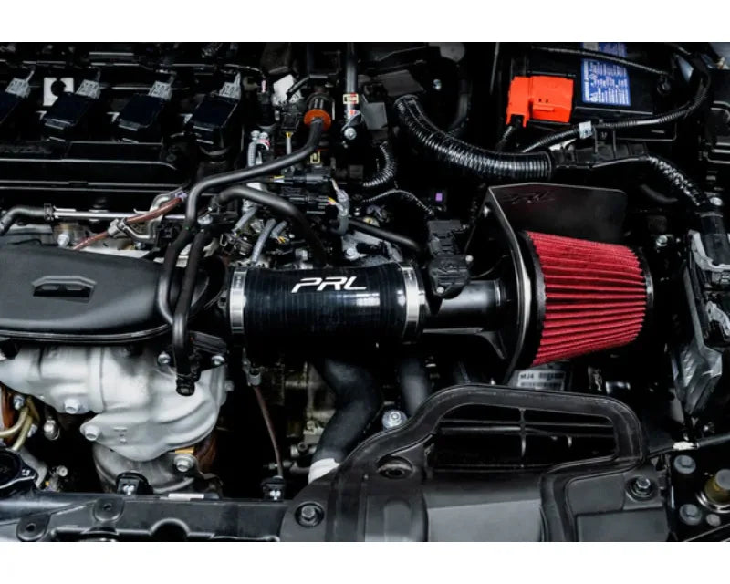 Short ram intake system with oiled cone filter and silicone tubing (9)