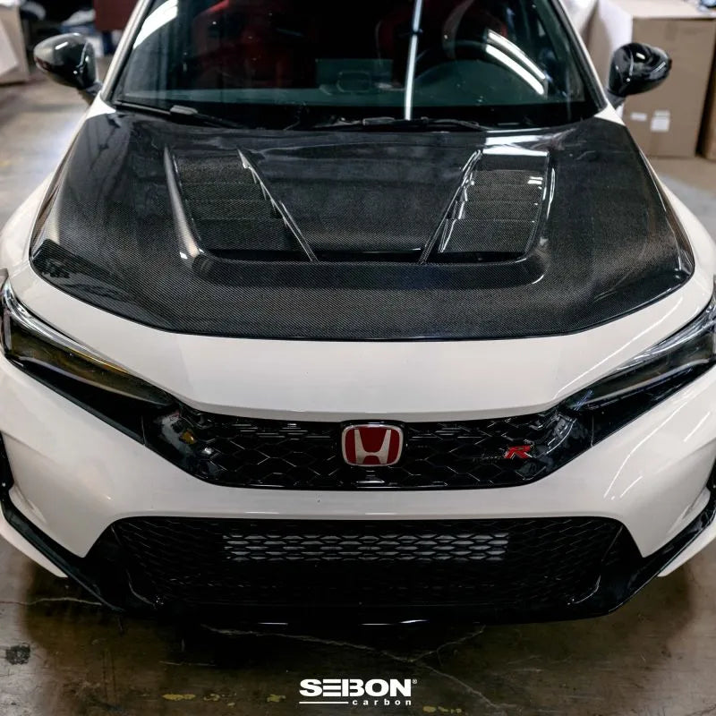 Seibon carbon fiber hood with gloss finish for Honda Civic Type-R (10)