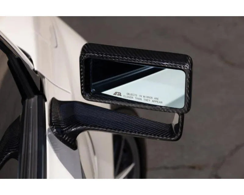 Carbon fiber aerodynamic mirror with airfoil stalk design for Honda Civic (3)