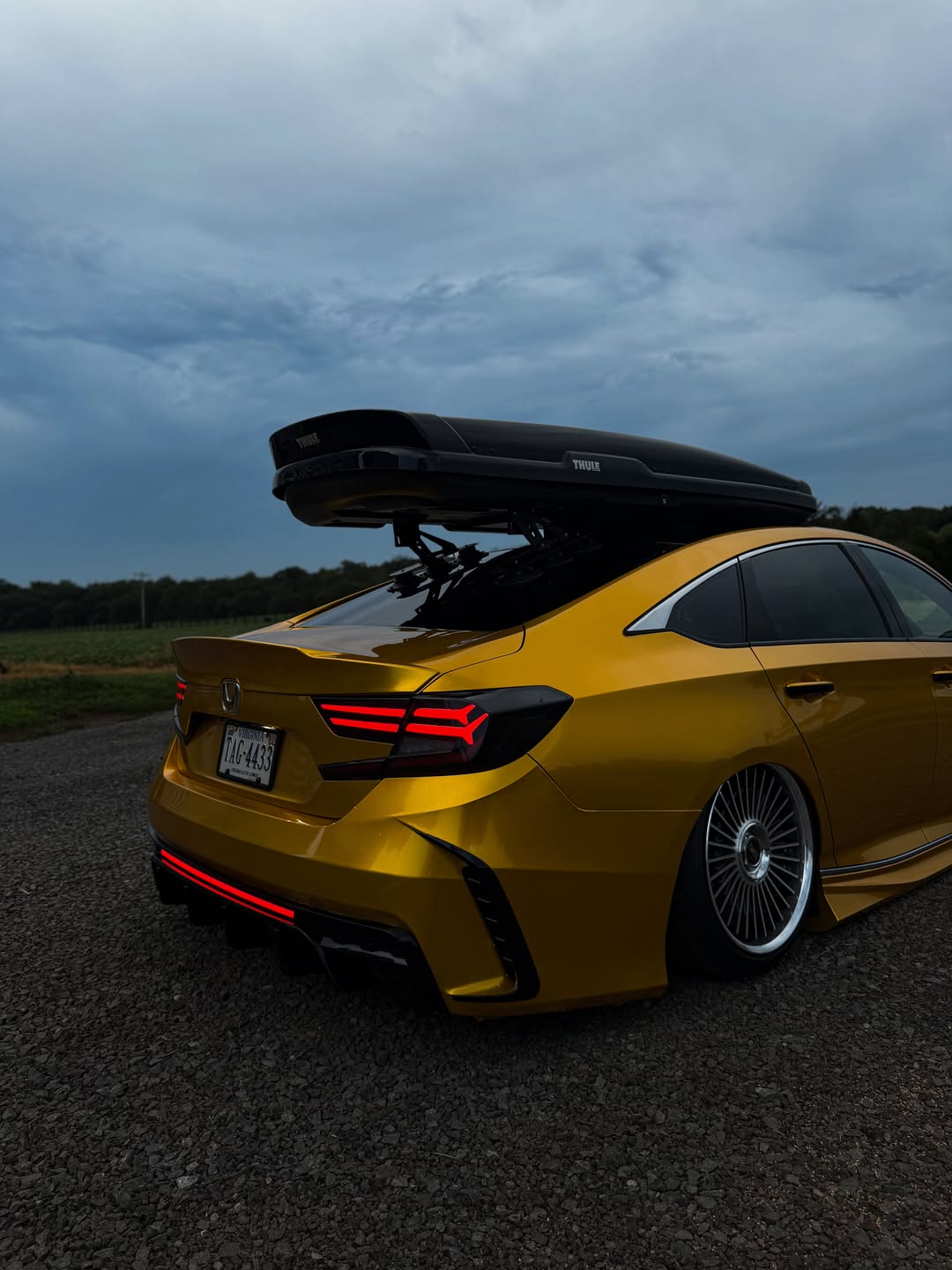 Black smoke tail lights with sequential LED technology installed on 2018-2022 Honda Accord (2)
