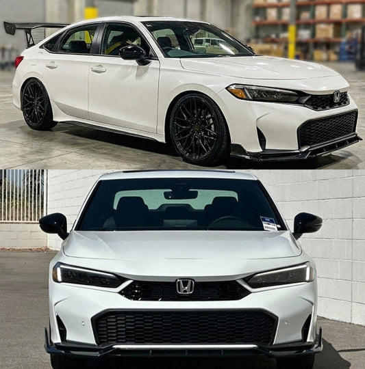 UMS V2 Gloss Black Front Bumper Lip Splitter [for 2025-26 Honda Civic]